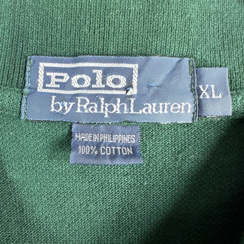 Polo Ralph Lauren Polo Shirt Mens XL Extra Large Green Pink Pony Logo Cotton - Picture 2 of 12